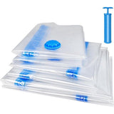 6 stuks vacuümzakken voor kleding, dekbedden, matrassen, vacuümzakken met handpomp, ruimtebesparende vacuümopbergzakken, kledingzak voor op reis, vacuümzakken, 100 x 80 cm, 80 x 60 cm, 60 x 40 cm