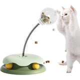 Interactief kattenspeelgoed, kattenvoerspeelgoed van hout- intelligent kattenspeelgoed met interactieve ballen