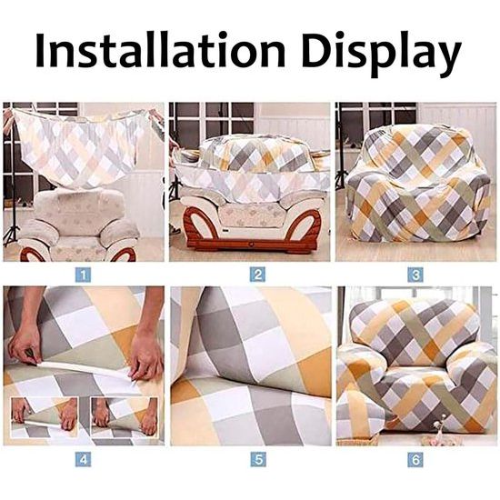 Bankovertrek voor 1/2/3/4-zitsbank, stretch, zacht, elastisch, kleurecht, bloemenpatroon