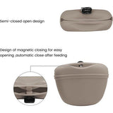 Leckerli-zak van siliconen clip op draagbare trainingscontainer-praktische magneetsluiting en riemclip -BPA-vrij