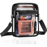 Statium goedgekeurde draagtas, transparante crossbody schoudertas met verstelbare riem voor werk, sport, games, concerten