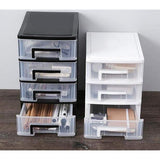 Plastic opbergladen, doorzichtige bureaulade, opbergkast, opbergkoffer, opbergbox en meerlaagse kleinigheidshouder voor kantoor.