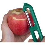 2 x Potato Peeler Vegetable Peeler Smooth and Serrated Blade for Peeling Fruit and Vegetables Provides Sharpness Smoothness and a Comfortable Handle - Green