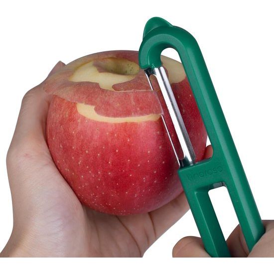 2 x Potato Peeler Vegetable Peeler Smooth and Serrated Blade for Peeling Fruit and Vegetables Provides Sharpness Smoothness and a Comfortable Handle - Green