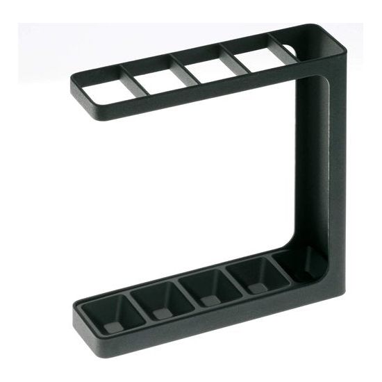 Grind paraplustandaard, zwart, staal/polypropyleen, minimalistisch design, 23,5 x 6,5 x 24,3 cm (l x b x h)