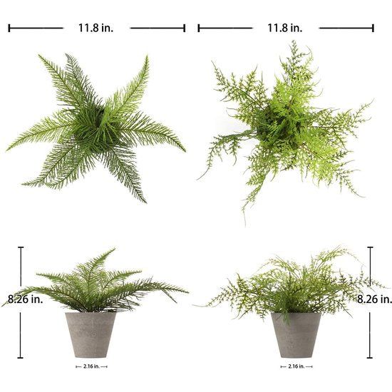 Fake Boston Fern Kunstmatige Potplanten Kamerplant voor Indoor Home Office Veranda Bruiloft Decor Groen