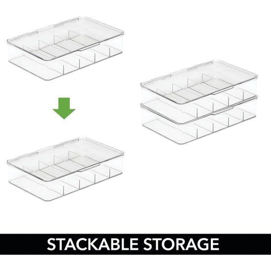 Opbergdoos voor brillen - de praktische vakdoos als brillenhouder - set van 2