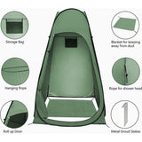 pop-up omkleedtent, toilettent met inkijkbescherming, ritssluiting, douchetent, werptent, mobiel outdoor toilet, camping, privacy, toilettent, draagbare tent, kleedcabine voor buiten, douche