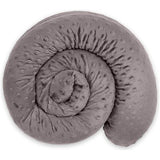 Tochtstopper raam afdichting deurmat 400 cm - tochtstopper voor deur en raam windstopper Minky Donker grijs