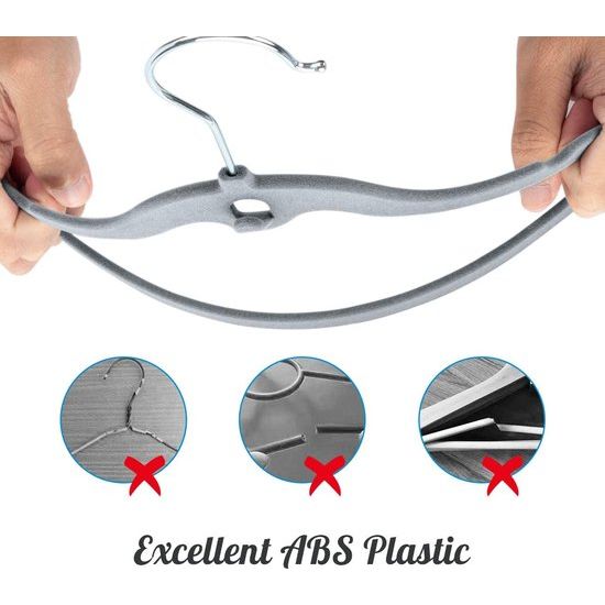 30 stuks kinderkleerhangers kinderkleerhangers fluweel met haken, babykleerhangers met fluwelen bekleding voor kledingkast, kledingkast, kleding, grijs