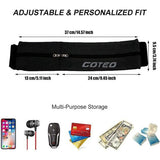 Hardloopgordel voor dames en heren, hardloopgordel voor mobiele telefoon, voor sleutels, telefoon en geld, loopgordel mobiele telefoon voor fitness, sport, fietsen, hardlopen, reizen