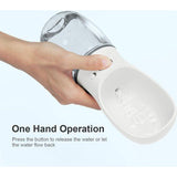 Hondenwaterfles voor honden onderweg, draagbare hondenwaterfles, 350 ml, BPA-vrije hondendrinkfles om mee te nemen, reisdrinkbak voor honden, klein, lekvrije waterdispenser, huisdier buiten, puur