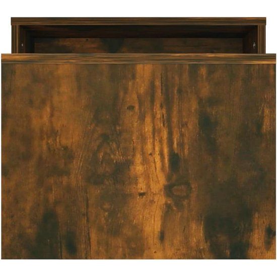 Salontafel, bijzettafel, woonkamertafel, koffietafel, salontafel, theetafel, tafel, woonkamer, rookeiken, 100 x 48 x 40 cm, houtmateriaal