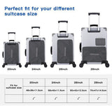 Koffer-organizer, hangend, opvouwbaar, met make-uptas, 2-delig, draagbare pakkubus, hangkast, pakkubus om op te hangen, opbergtas voor koffer en bagage, zwart