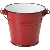 Multifunctionele emmer Roja 1,5 l in rood, hout, 14 x 14 x 20 cm