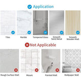 Doucheplank zonder boren, 2 stuks, zwart, van roestvrij staal, rek, zelfklevend, wandrek met 10 haken, doucheplank voor shampoohouder voor badkamer en keuken