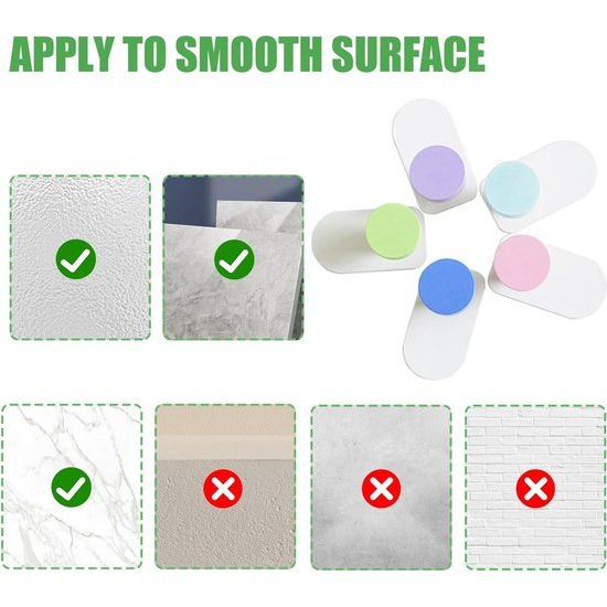 5 stuks kleurrijke wandhaken, zelfklevend, kinderkledinghaken, onbreekbaar, zonder boren, voor badkamer en keuken (5 kleuren)