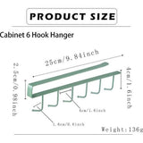 Bekerhouder, kastinzetstuk, mokkenrek, haken zonder boren, haakframe, kopjes, keukenorganizer, onder plank, kopjes, ophangplank, bekerhouder voor stropdassen, riemen, sjaals (2 stuks)