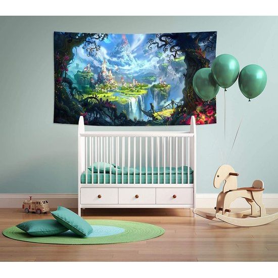 wandtapijt, wandtapijt, dromenboshuis, wandtapijt, bos, veelkleurig, wanddecoratie voor slaapkamer, woonkamer, slaapzaal wandtapijt, wandtapijt, dromenboshuis, wandtapijt, bos, veelkleurig, wanddecoratie voor slaapkamer, woonkamer, slaapzaal