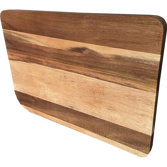 Premium Chopping and Roasting Board - 100% Acacia Wood - Can be Used on Both Sides - Clean Juice Drain - No Spills