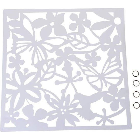 Scheidingswanden om op te hangen, doe-het-zelf, ruimteverdeler voor hotel, thuis, bar, kamer, 40 x 40 cm, zwart (wit, 12 stuks)