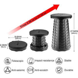 Draagbare telescopische kruk, intrekbare opvouwbare kruk voor kamperen, tuin, maximale belasting 180 kg