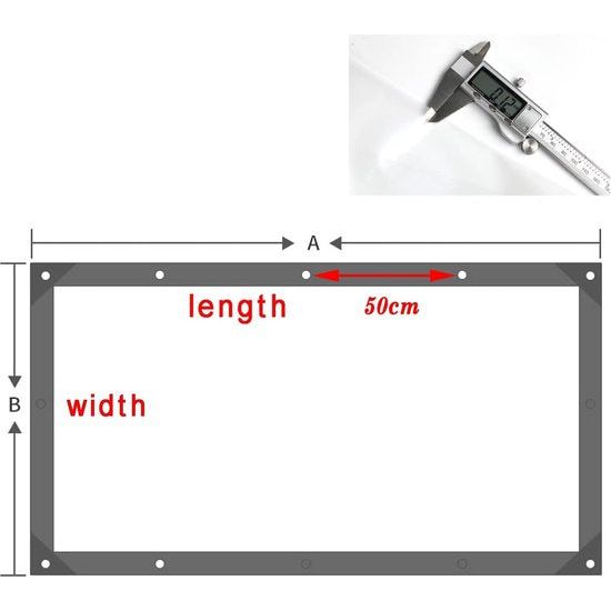 Transparent Tarpaulin with Eyelets, Outdoor PVC Divider Curtains, Tarpaulin Curtains for Gazebos, Pergola, Balconies, Gardens, 0.5 mm Clear Side Panels Weatherproof Tarpaulin (Colour: Clear, Size: 3 x 4 m/9.84 x 13 ft)