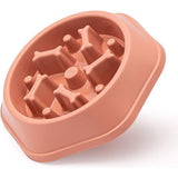 Hondenbak Hond Slow Feeder Bowls Bloat Stop Food Bowl Interactieve puzzel Gezonde eetbak (roze)