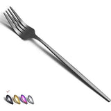 Matzwarte dinervorken 6-delig roestvrij staal 8,4 inch vorken Bestekset Dessertvorken Tafelvorken Saladevorken voor huishouden, keuken of restaurant Vaatwasmachinebestendig