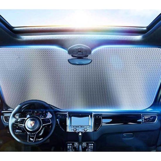 Zonnescherm voor de auto, zonneklep, voorruit, opvouwbaar, uv-bescherming, zonnescherm, bescherming, 130 x 65 cm