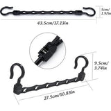 Kleerhangers Ruimtebesparend, 8 stuks Kleerhangers Kunststof kastorganizer - Multifunctioneel Duurzaam, antislip en bijgewerkte haken voor meer ophangruimte