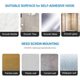 Keukenrolhouder, wandophanging, zonder boren, 295 mm, zelfklevend of boren, keukenpapierhouder, ruimte-aluminium papierrolhouder voor keuken, badkamer, kasten, verticaal of horizontaal, zwart