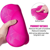 2 stuks kniekussen voor yoga, antislip, slijtvast, beschermt de knieën, handen, stokken en ellebogen (roze)