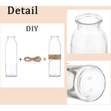 10 stuks heldere glazen bloemenvazen, glazen vazen Bud met touwdesign in verschillende unieke vormen, bloemenvaas middelpunt voor bruiloftsreceptie, bruidsreceptie, babyshower, feest.