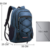 Rugzak voor heren, 40 liter - wandelrugzak, trekkingrugzak, waterdichte reisrugzak, uniseks, volwassenen, waterbestendig, outdoor rugzak voor klimmen, kamperen, paardrijden, reizen - Blauw 40L