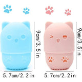 2 stuks Beauty Sponge Travel Case make-up sponshouder, make-up blender spons houder, wasbaar en herbruikbaar, geschikt voor thuis, uitstapjes, reizen enz