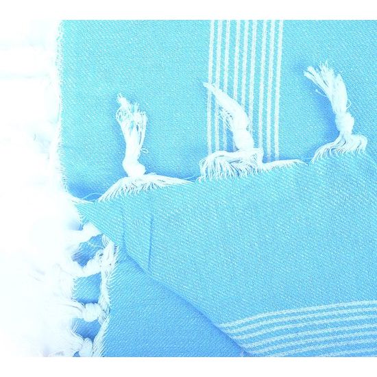 100% katoen Turkse dunne hamamdoek, pesthemal, badhanddoek, strandhanddoek, 170 x 90 cm - gemaakt in Turkije