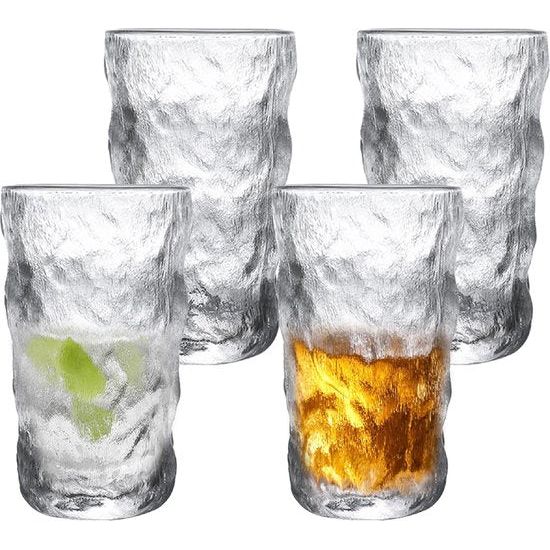 Longdrinkglazenset, 300 ml, 6-delig, kristalglas, voedselglas, sapglas, waterglas, whiskyglas, gin tonic, bekerset