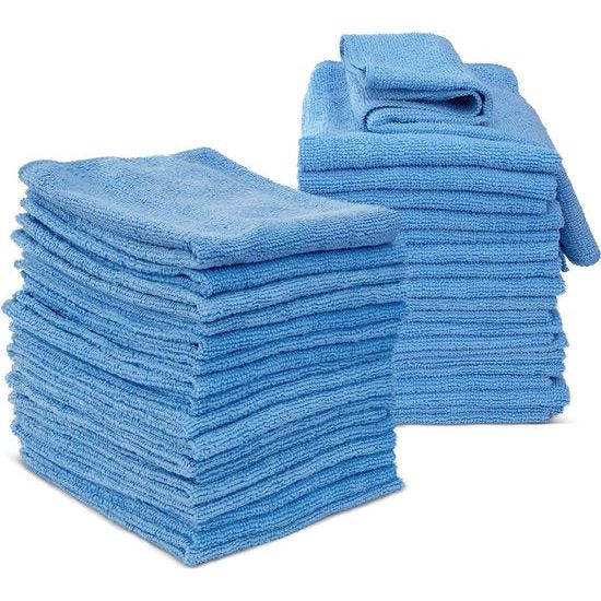 20 stuks poetsdoeken, set in vier kleuren, poetsdoeken van 40 x 30 cm, microvezeldoek, multifunctionele reinigingsdoeken voor keuken, auto, meubels