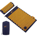 Acupressuurset Acupressuurmat Kussenzak Massagebal Verlicht rugpijn en nekpijn Spierontspanning (blauw-oranje)