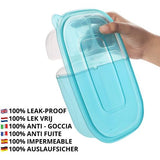 Belle Vous 10Pak Helder Herbruikbaar Plastic Voedsel Containers met 3 Vakken en Deksel - Lekbestendig, BPA Vrije Opslag Bakjes - Magnetron, Diepvries & Vaatwasser Bestendig - Meal Prep Lunchboxes