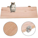 Hamster Platform rechthoek natuurlijke houten stand platform huisdier pedaal Raad kooi kauwen speelgoed kleine dieren habitat decor Voor muis Chinchilla Chipmunk rat