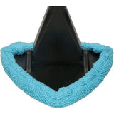 Set van 2 poetsborstels voor in de auto, blauw, droog, met microvezelhoes en lange greep