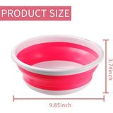 Opvouwbare wastafel, multifunctionele ronde wastafel, opvouwbare ronde spoelbak, wastafel, opvouwbare siliconen bekkenkom voor buiten, irriteren, kamperen, lopen