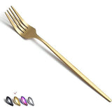 Mat gouden tafelvorken set van 6 roestvrij staal 8,4 inch vorken Bestekset Dessertvorken Tafelvorken Saladevorken voor de keuken thuis of in het restaurant Vaatwasmachinebestendig