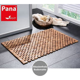 PANA eco badmat hout, voetmat 100% acaciahout, badmat hout antislip, houten mat van echt hout, afmetingen: 50 x 80 cm