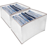 Opbergsysteem kledingkast, kastorganizer, opvouwbare kledingkast organizer, kledingkast voor kleding, t-shirts, broeken, jeans, ondergoed (2 stuks)