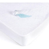 Dubbele Matrasbeschermer Waterdicht 180 x 200 cm Microvezel Matrasbeschermer Zachtschuim Matrasbeschermer met Hoeken Hypoallergeen Mijtbestendig en Antibacterieel Wit