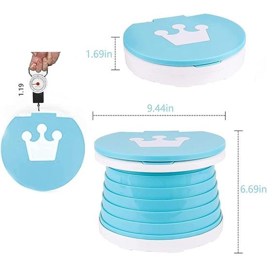 Toiletbril voor kinderen, klaptoilet voor kinderen, draagbaar, draagbaar opvouwbaar toilet, draagbare opvouwbare reiskapje, indoor outdoor reizen potje met reistas