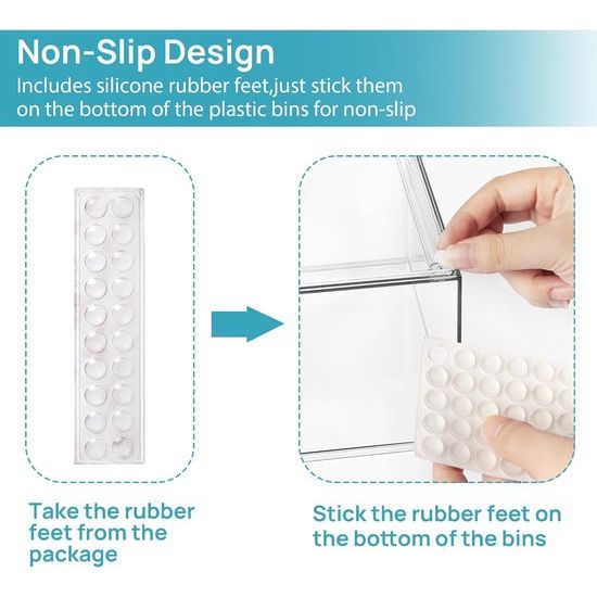 Set van 2 stapelbare cosmetische organisatoren, opberglades, badkamerorganizer van acryl, transparante doos voor opslag van nagellak, wastafel, keukenkasten, voorraadkast